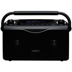 Roberts Eco4 Black - Compact Portable DAB/FM Radio with upto 150 Hours Battery Life
